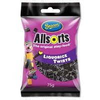 All Sorts Liquorice Mini Twists 75g