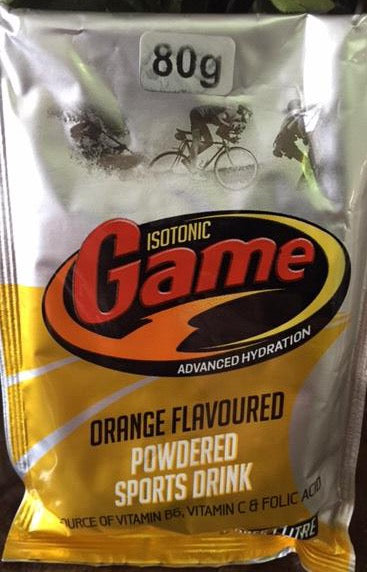 Game Orange Flavoured 80g Sachet BEST BEFORE