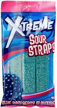 X-Treme Sour Straps Blue Raspberry 160g